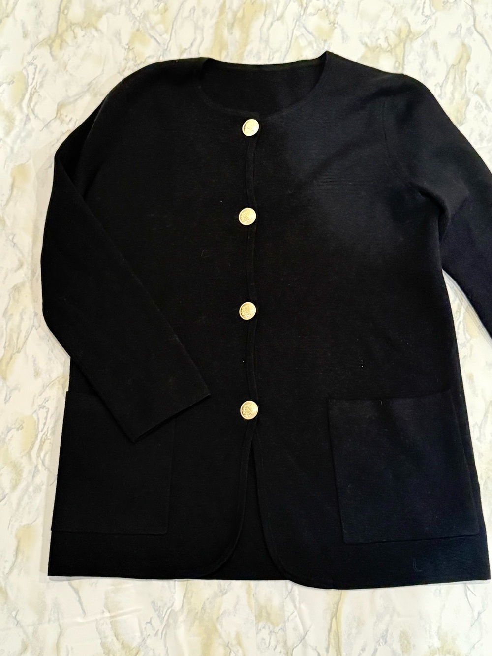 J Crew Black Giselle Sweater Blazer XXS
